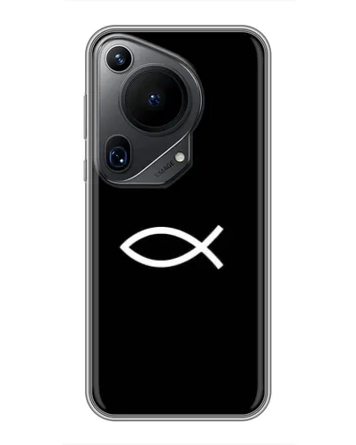 Чехол для Huawei Pura 70 Ultra с картинкой «Символ рыбы Jesus» Чехол для Huawei Pura 70 Ultra с картинкой «Символ рыбы Jesus»