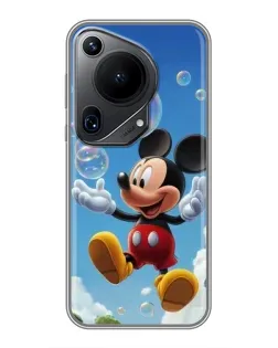 Чехол для Huawei Pura 70 Ultra с картинкой «Mickey и мыльные пузыри»