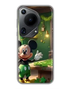 Чехол для Huawei Pura 70 Ultra с картинкой «Микки в мастерской»