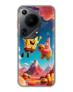 Чехол для Huawei Pura 70 Ultra с картинкой «Космический фастфуд»
