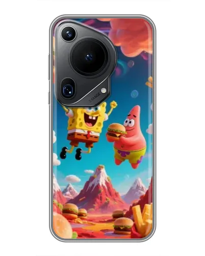 Чехол для Huawei Pura 70 Ultra с картинкой «Космический фастфуд»