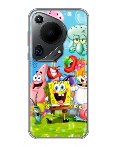 Чехол для Huawei Pura 70 Ultra с картинкой «Губка Боб и друзья» Чехол для Huawei Pura 70 Ultra с картинкой «Губка Боб и друзья»