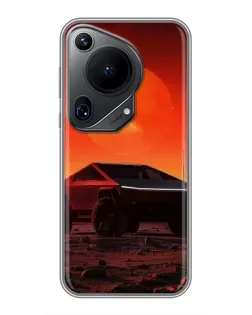 Чехол для Huawei Pura 70 Ultra с картинкой «Cybertruck на Марсе» Чехол для Huawei Pura 70 Ultra с картинкой «Cybertruck на Марсе»