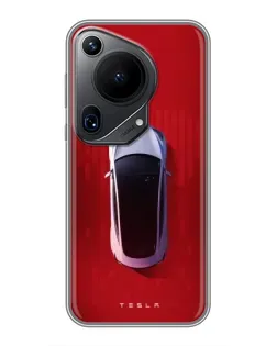 Чехол для Huawei Pura 70 Ultra с картинкой «Tesla Top View» Чехол для Huawei Pura 70 Ultra с картинкой «Tesla Top View»