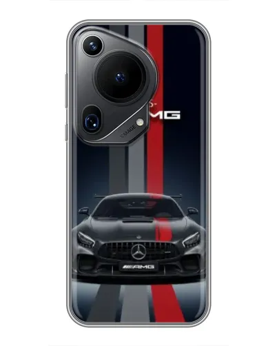 Чехол для Huawei Pura 70 Ultra с картинкой «Mercedes — белый карбон» Чехол для Huawei Pura 70 Ultra с картинкой «Mercedes — белый карбон»