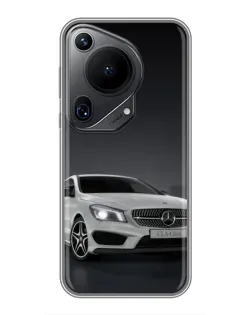 Чехол для Huawei Pura 70 Ultra с картинкой «Mercedes AMG GT Silver» Чехол для Huawei Pura 70 Ultra с картинкой «Mercedes AMG GT Silver»