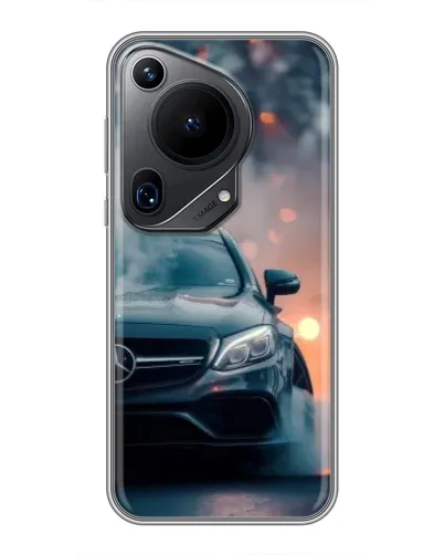 Чехол для Huawei Pura 70 Ultra с картинкой «Mercedes — ночной город» Чехол для Huawei Pura 70 Ultra с картинкой «Mercedes — ночной город»