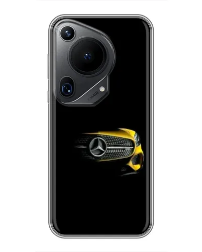 Чехол для Huawei Pura 70 Ultra с картинкой «Mercedes — ретро стиль» Чехол для Huawei Pura 70 Ultra с картинкой «Mercedes — ретро стиль»