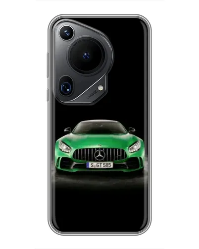 Чехол для Huawei Pura 70 Ultra с картинкой «Mercedes — неоновый лого» Чехол для Huawei Pura 70 Ultra с картинкой «Mercedes — неоновый лого»