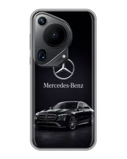 Чехол для Huawei Pura 70 Ultra с картинкой «Mercedes — решетка радиатора»