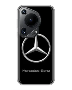 Чехол для Huawei Pura 70 Ultra с картинкой «Mercedes Silver Logo»