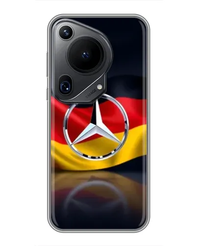 Чехол для Huawei Pura 70 Ultra с картинкой «Mercedes — флаг Германии» Чехол для Huawei Pura 70 Ultra с картинкой «Mercedes — флаг Германии»