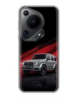 Чехол для Huawei Pura 70 Ultra с картинкой «Mercedes G-Class красный»