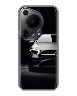 Чехол для Huawei Pura 70 Ultra с картинкой «Свет фар Mercedes»