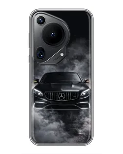 Чехол для Huawei Pura 70 Ultra с картинкой «Mercedes в дыму»