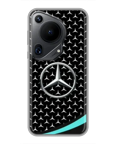 Чехол для Huawei Pura 70 Ultra с картинкой «Mercedes — бирюзовый акцент» Чехол для Huawei Pura 70 Ultra с картинкой «Mercedes — бирюзовый акцент»
