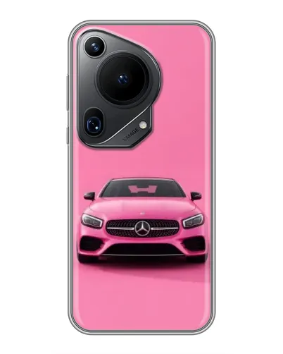 Чехол для Huawei Pura 70 Ultra с картинкой «Розовый Mercedes AMG» Чехол для Huawei Pura 70 Ultra с картинкой «Розовый Mercedes AMG»