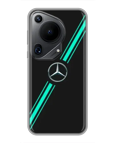 Чехол для Huawei Pura 70 Ultra с картинкой «Спортивные линии Mercedes» Чехол для Huawei Pura 70 Ultra с картинкой «Спортивные линии Mercedes»