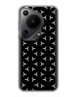 Чехол для Huawei Pura 70 Ultra с картинкой «Mercedes паттерн звезд»