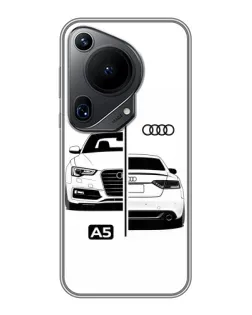 Чехол для Huawei Pura 70 Ultra с картинкой «Audi — контрастный дизайн» Чехол для Huawei Pura 70 Ultra с картинкой «Audi — контрастный дизайн»
