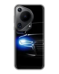 Чехол для Huawei Pura 70 Ultra с картинкой «Неоновый взгляд Audi» Чехол для Huawei Pura 70 Ultra с картинкой «Неоновый взгляд Audi»