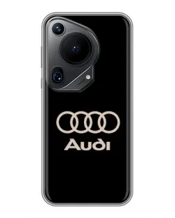 Чехол для Huawei Pura 70 Ultra с картинкой «Audi — золотой логотип» Чехол для Huawei Pura 70 Ultra с картинкой «Audi — золотой логотип»