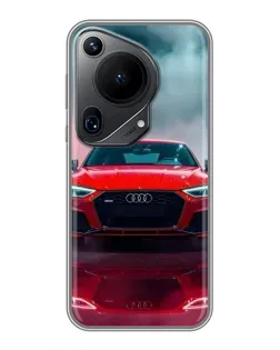 Чехол для Huawei Pura 70 Ultra с картинкой «Audi RS — красный стиль» Чехол для Huawei Pura 70 Ultra с картинкой «Audi RS — красный стиль»