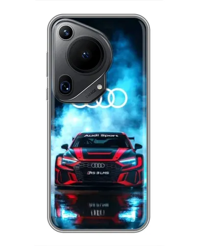 Чехол для Huawei Pura 70 Ultra с картинкой «Audi Sport — неон» Чехол для Huawei Pura 70 Ultra с картинкой «Audi Sport — неон»