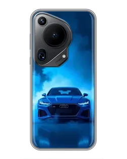 Чехол для Huawei Pura 70 Ultra с картинкой «Audi — голубая энергия» Чехол для Huawei Pura 70 Ultra с картинкой «Audi — голубая энергия»