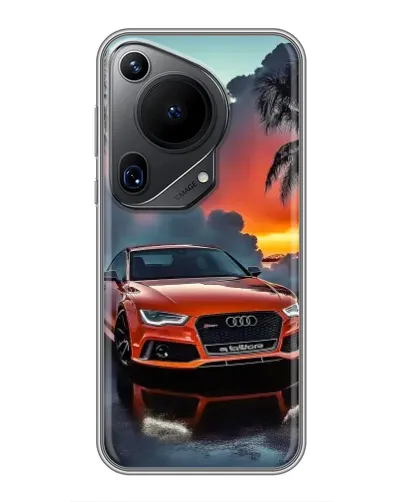 Чехол для Huawei Pura 70 Ultra с картинкой «Audi — закат» Чехол для Huawei Pura 70 Ultra с картинкой «Audi — закат»