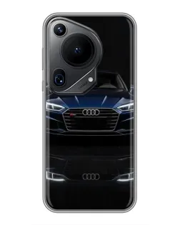 Чехол для Huawei Pura 70 Ultra с картинкой «Audi — ночное отражение» Чехол для Huawei Pura 70 Ultra с картинкой «Audi — ночное отражение»