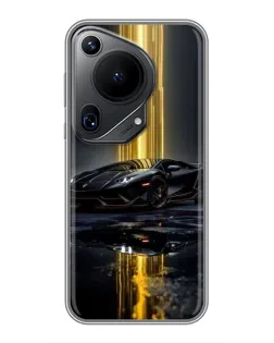 Чехол для Huawei Pura 70 Ultra с картинкой «Ночной Lamborghini драйв» Чехол для Huawei Pura 70 Ultra с картинкой «Ночной Lamborghini драйв»