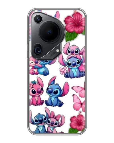 Чехол для Huawei Pura 70 Ultra с картинкой «Стикеры Stitch и Angel» Чехол для Huawei Pura 70 Ultra с картинкой «Стикеры Stitch и Angel»