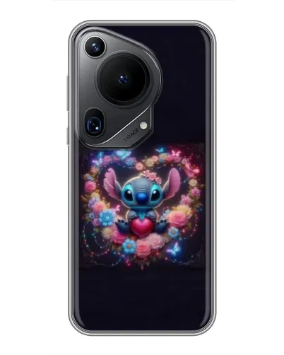 Чехол для Huawei Pura 70 Ultra с картинкой «Stitch в цветах» Чехол для Huawei Pura 70 Ultra с картинкой «Stitch в цветах»