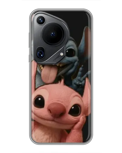 Чехол для Huawei Pura 70 Ultra с картинкой «Стич и Ангел» Чехол для Huawei Pura 70 Ultra с картинкой «Стич и Ангел»