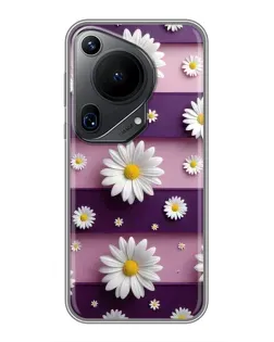 Чехол для Huawei Pura 70 Ultra с картинкой «Ромашки на фиолетовом» Чехол для Huawei Pura 70 Ultra с картинкой «Ромашки на фиолетовом»