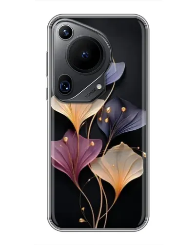 Чехол для Huawei Pura 70 Ultra с картинкой «Лиловые цветы грации»