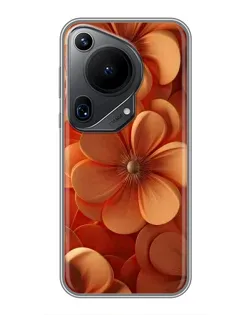 Чехол для Huawei Pura 70 Ultra с картинкой «Оранжевый макро цветок» Чехол для Huawei Pura 70 Ultra с картинкой «Оранжевый макро цветок»