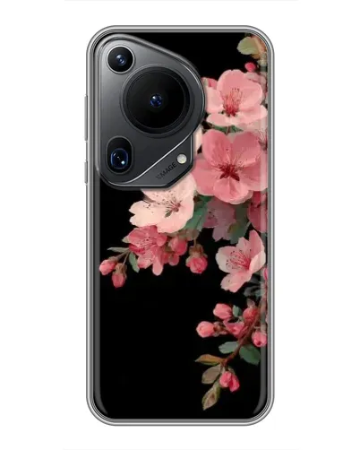 Чехол для Huawei Pura 70 Ultra с картинкой «Розовая ветка сакуры»