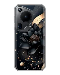 Чехол для Huawei Pura 70 Ultra с картинкой «Черный лотос» Чехол для Huawei Pura 70 Ultra с картинкой «Черный лотос»