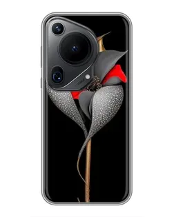 Чехол для Huawei Pura 70 Ultra с картинкой «Серебряный фантазийный цветок» Чехол для Huawei Pura 70 Ultra с картинкой «Серебряный фантазийный цветок»
