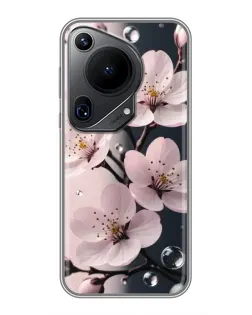 Чехол для Huawei Pura 70 Ultra с картинкой «Нежная сакура и капли» Чехол для Huawei Pura 70 Ultra с картинкой «Нежная сакура и капли»