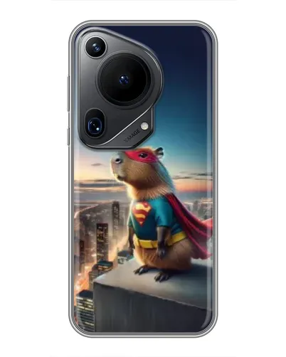 Чехол для Huawei Pura 70 Ultra с картинкой «Капи-мен супергерой» Чехол для Huawei Pura 70 Ultra с картинкой «Капи-мен супергерой»