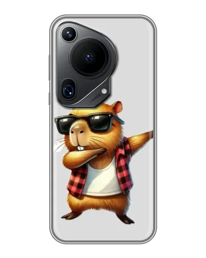 Чехол для Huawei Pura 70 Ultra с картинкой «Капибара рэпер даб» Чехол для Huawei Pura 70 Ultra с картинкой «Капибара рэпер даб»