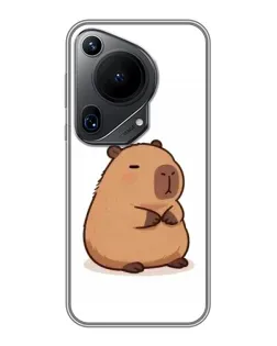 Чехол для Huawei Pura 70 Ultra с картинкой «Толстенькая капибара»