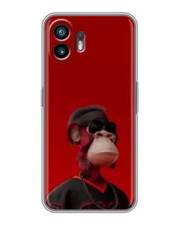 Чехол для Huawei Pura 70 с картинкой «Bored Ape в красном»