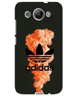 Чохол для Huawei Y3 2017 з картинкою «Помаранчевий дим Adidas»