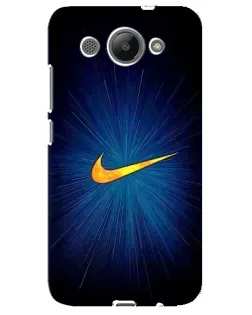 Чохол для Huawei Y3 2017 з картинкою «Синій пульс Nike» Чохол для Huawei Y3 2017 з картинкою «Синій пульс Nike»
