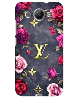 Чехол для Huawei Y3 2017 с картинкой «Цветочный Louis Vuitton»