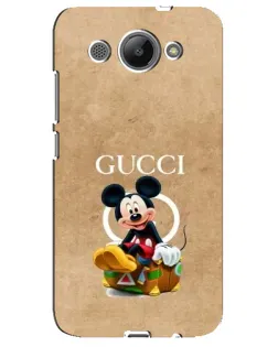 Чехол для Huawei Y3 2017 с картинкой «Микки Маус Gucci — крафт»